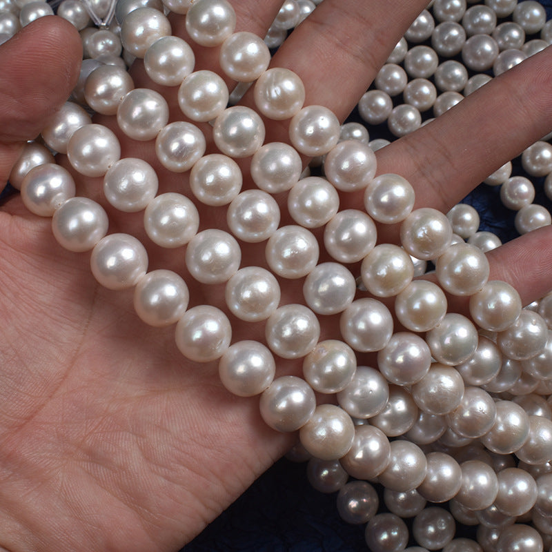 4A 11–12mm Near-Round Edison Freshwater Pearls, High Luster Beads