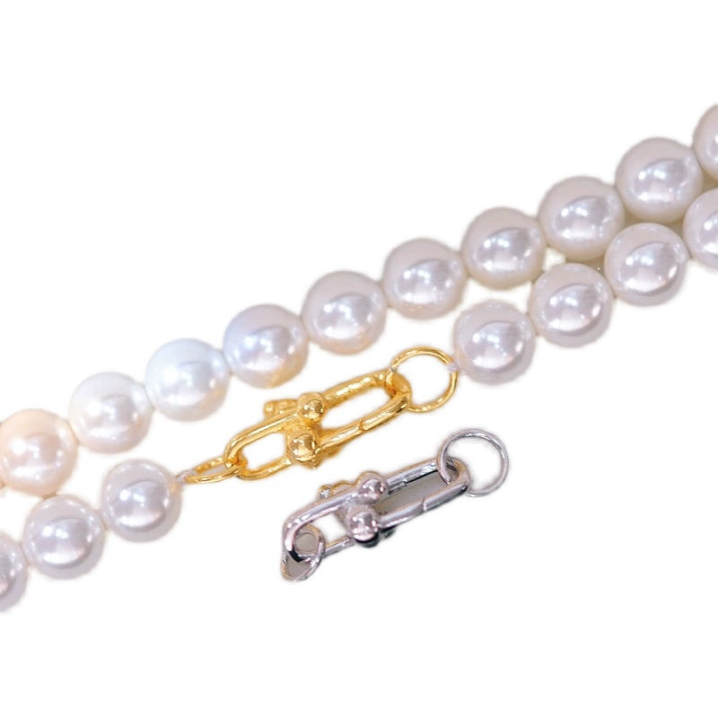 S925 Sterling Silver Interlock U Shape Clasp for Jewelry Making