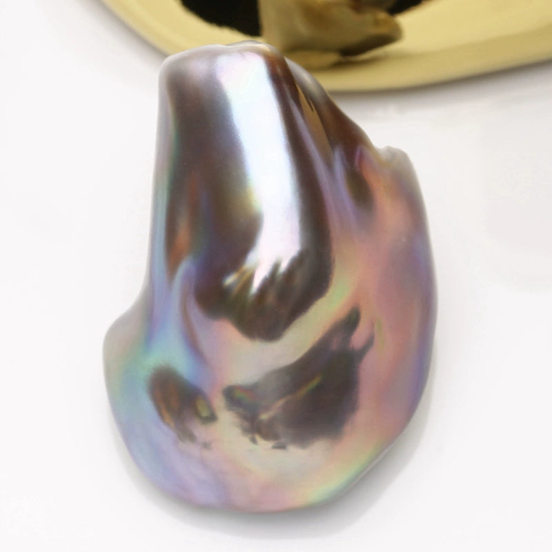 3A 17–18mm Freshwater Keshi Pearl, Irregular Nugget Loose Bead 1pc