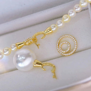 S925 sterling silver DIY pearl clasp