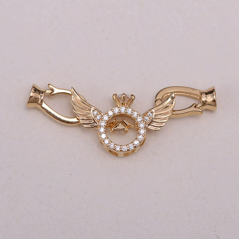 S925 Sterling Silver Angel Clasp for Jewelry Making