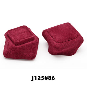 Velvet Ring Box Wedding Proposal Ring Holder Luxury Jewelry Gift Box Vintage Engagement Ring Case Travel Ring Box