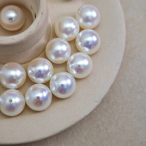 5A 4-10mm White Pink Overtone Akoya Pearl, Natural Round Saltwater Pearl High Luster Loose Pearl