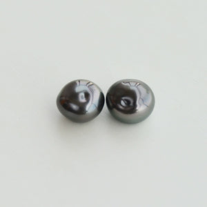 3A 2-12mm Tahitian Keshi Pearl, Black Peacock Green Loose Pearl Bead, Natural Round or Oval Shape, Undrilled Half Drilled 1mm or Fully 0.7mm