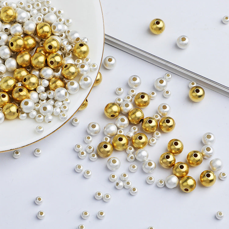 50pcs 2-6mm S925 Sterling Silver Frosted Matte Spacer Beads