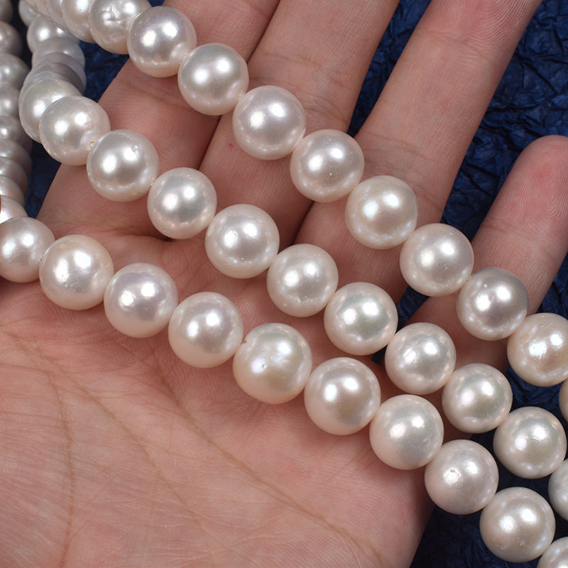 4A 11–12mm Near-Round Edison Freshwater Pearls, High Luster Beads