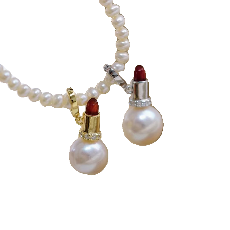 S925 Sterling Silver Lipstick Clasp for Necklace Bracelet