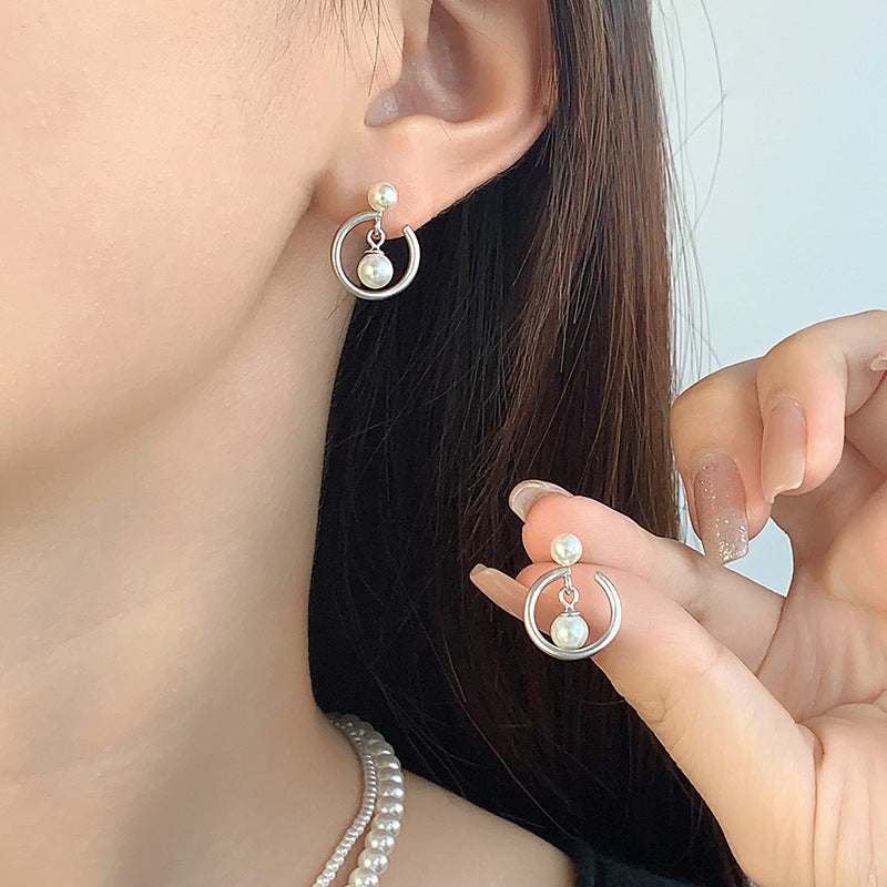 dainty style pearl earring studs settings