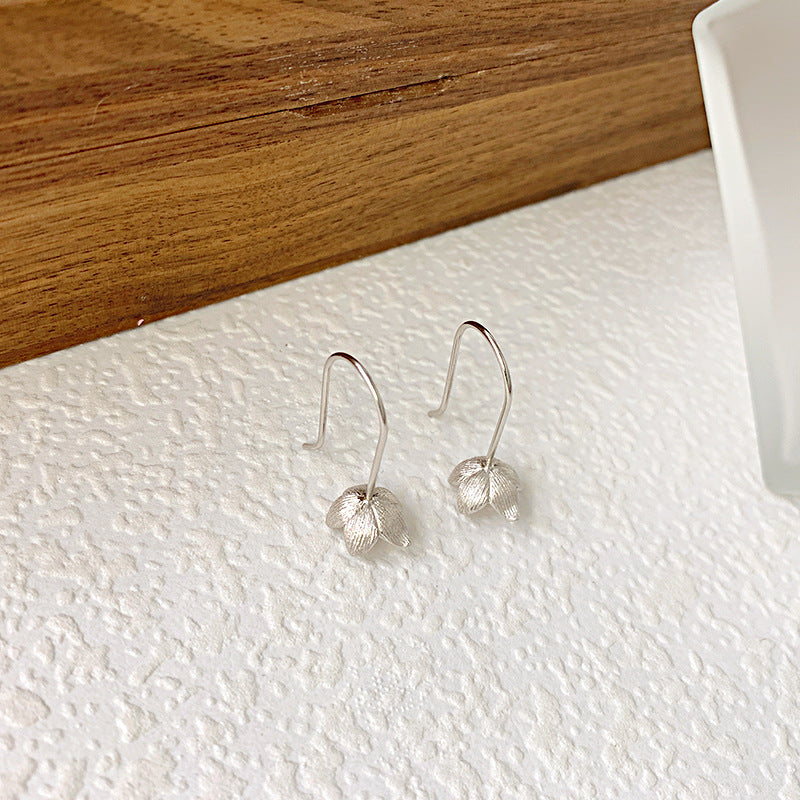 Brushed Flower Earring Hook settings