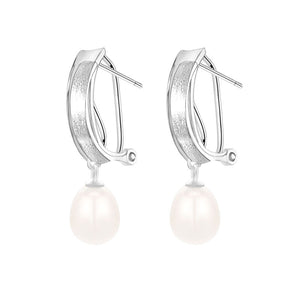 Earring hooks pearl settings