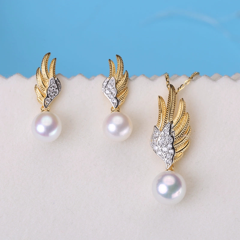 s925 sterling silver wing pearl setting