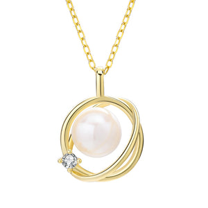Globe pearl necklace setting