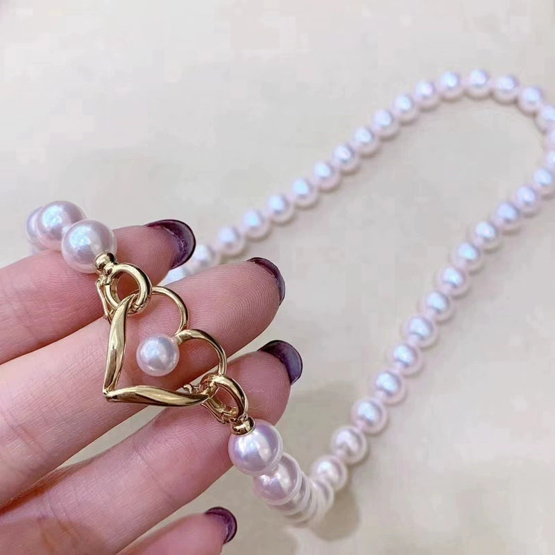 S925 Sterling Silver Heart Sweater Necklace Clasp for Jewelry Making