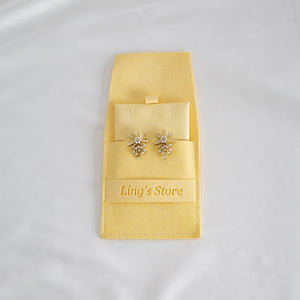 20pcs 12 color jewelry pouch set 8x8cm with 6x6cm holder, multi color suede jewelry packaging for earrings rings necklaces