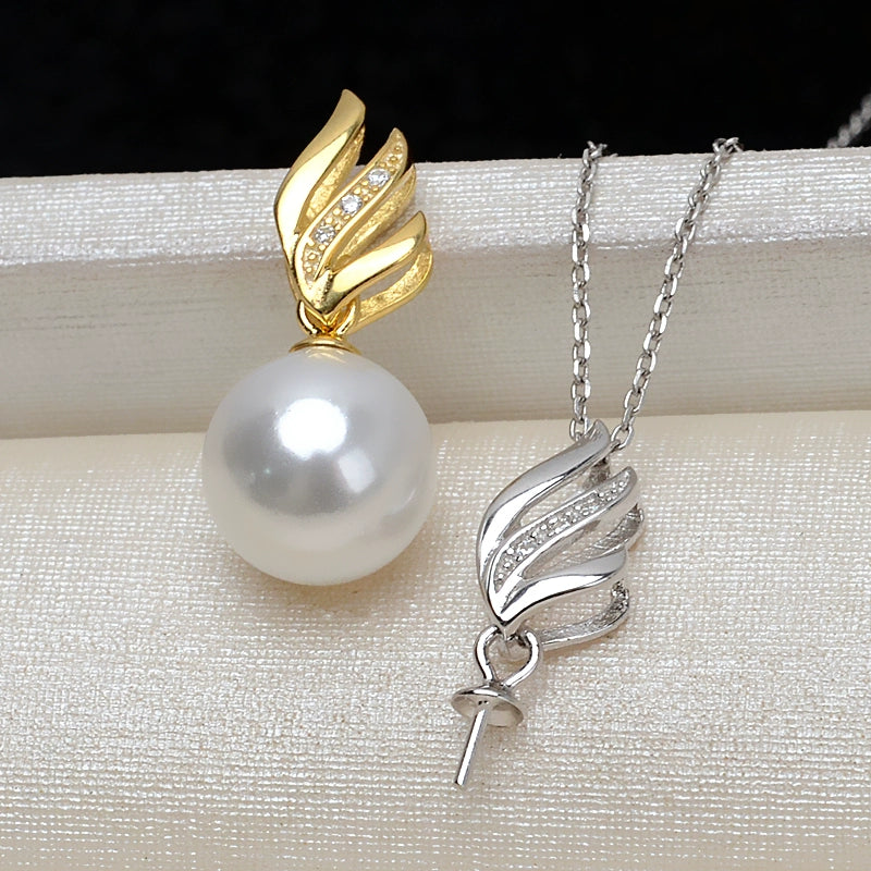 S925 silver pendant pearl setting