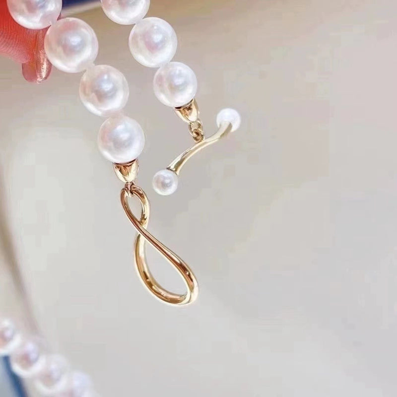 S925 Sterling Silver Simple Twist Pearl Clasp for Necklace Making
