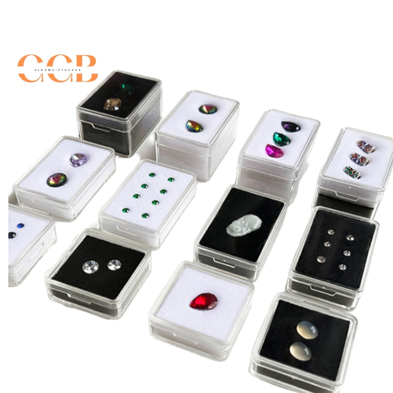 20pcs Plastic Transparent Jewelry Display Box