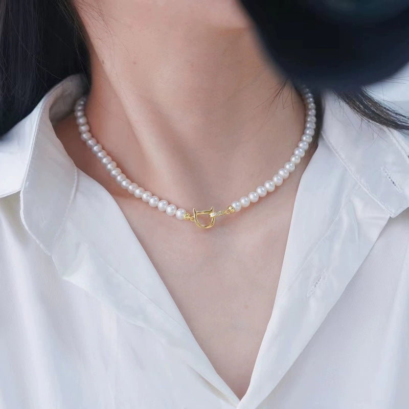 S925 Sterling Silver D Buckle Clasp