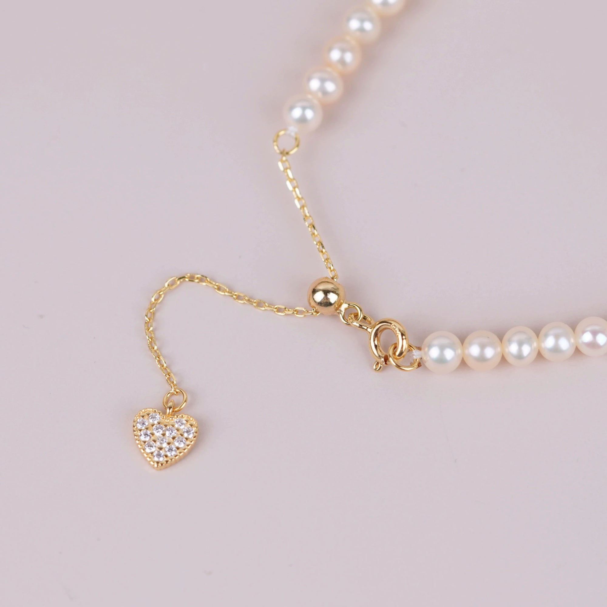 S925 sterling silver adjustable love heart extension chain