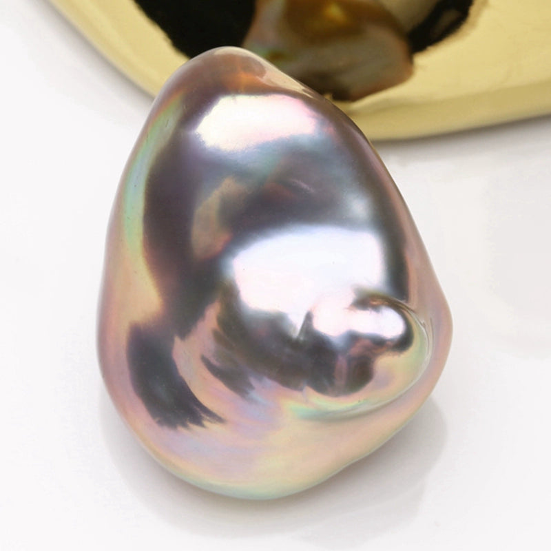 3A 17–18mm Freshwater Keshi Pearl, Irregular Nugget Loose Bead 1pc