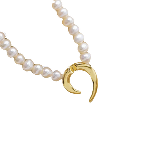 S925 sterling silver crescent clasp set