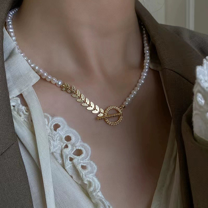 S925 Sterling Silver Wheat Ear Clasp for Necklace Bracelet