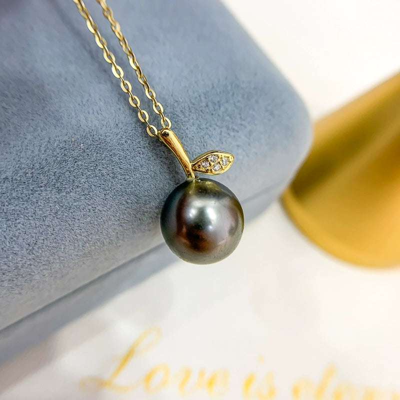 S925 Sterling Silver Gold Leaf Pendant Setting