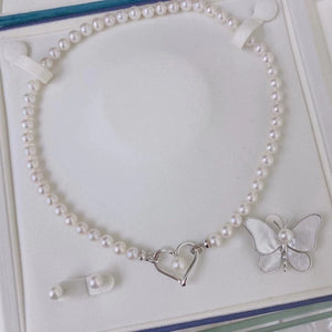 S925 Sterling Silver Heart Sweater Necklace Clasp for Jewelry Making