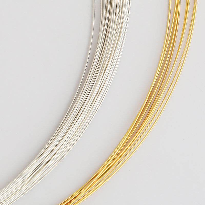 S925 Sterling Silver Thread for DIY Jewelry Making - 0.4-0.5mm Beading Wire