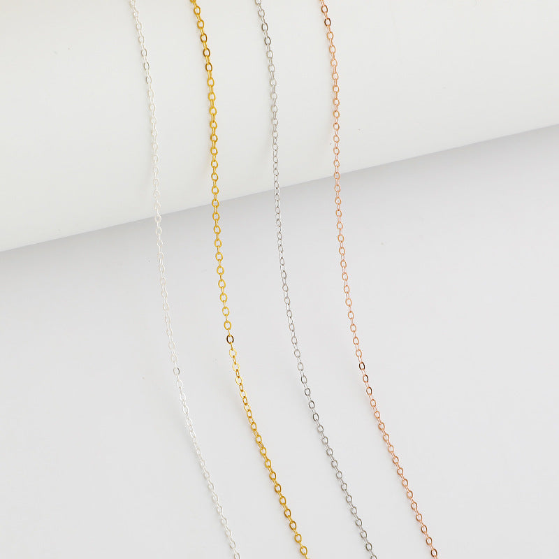 S925 Sterling Silver Cross Chain Necklace