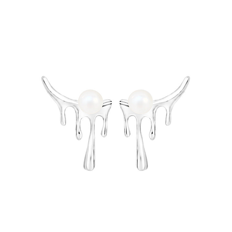 water drop lava earrings settings