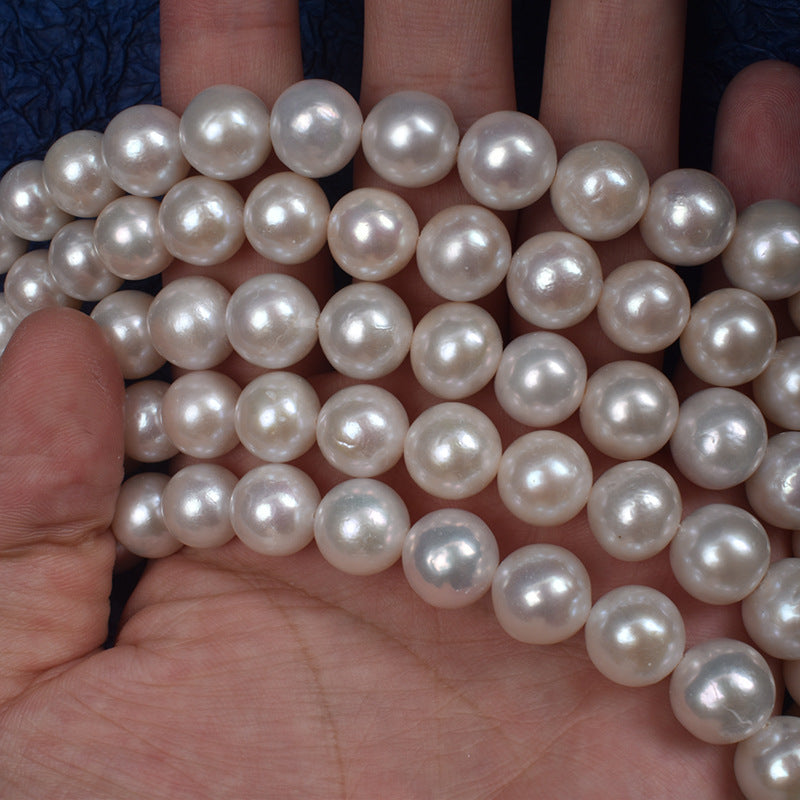 4A 11–12mm Near-Round Edison Freshwater Pearls, High Luster Beads