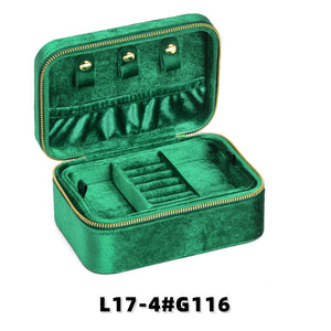 Velvet Travel Jewelry Case, Portable Zipper Organizer for Rings, Earrings & Necklaces, Bridesmaid Gift, Travel Accessory