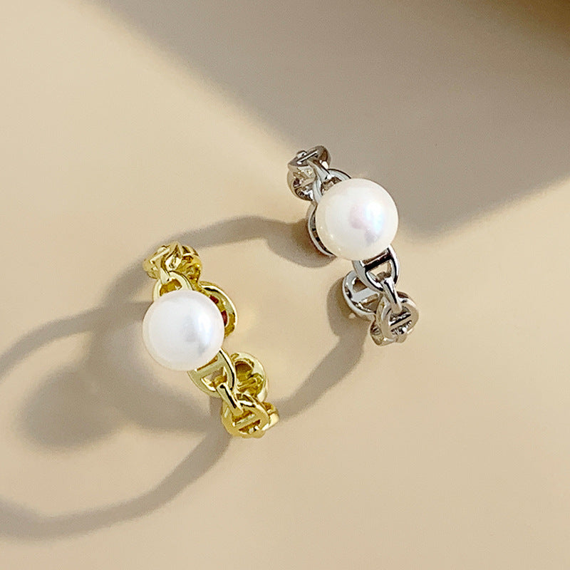 Daily wear pearl ring setting BelleVBlueCraft1