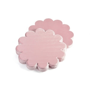 Pink Ring Display Tray, Scalloped Jewelry Organizer, Velvet Ring Holder, Cute Jewelry Display, Gift for Her
