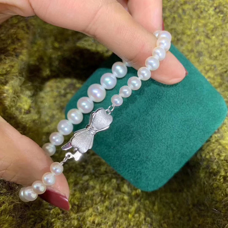 S925 Sterling Silver Matte Bowtie Bracelet Clasp for Jewelry Making