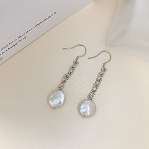 button pearl earrings settings