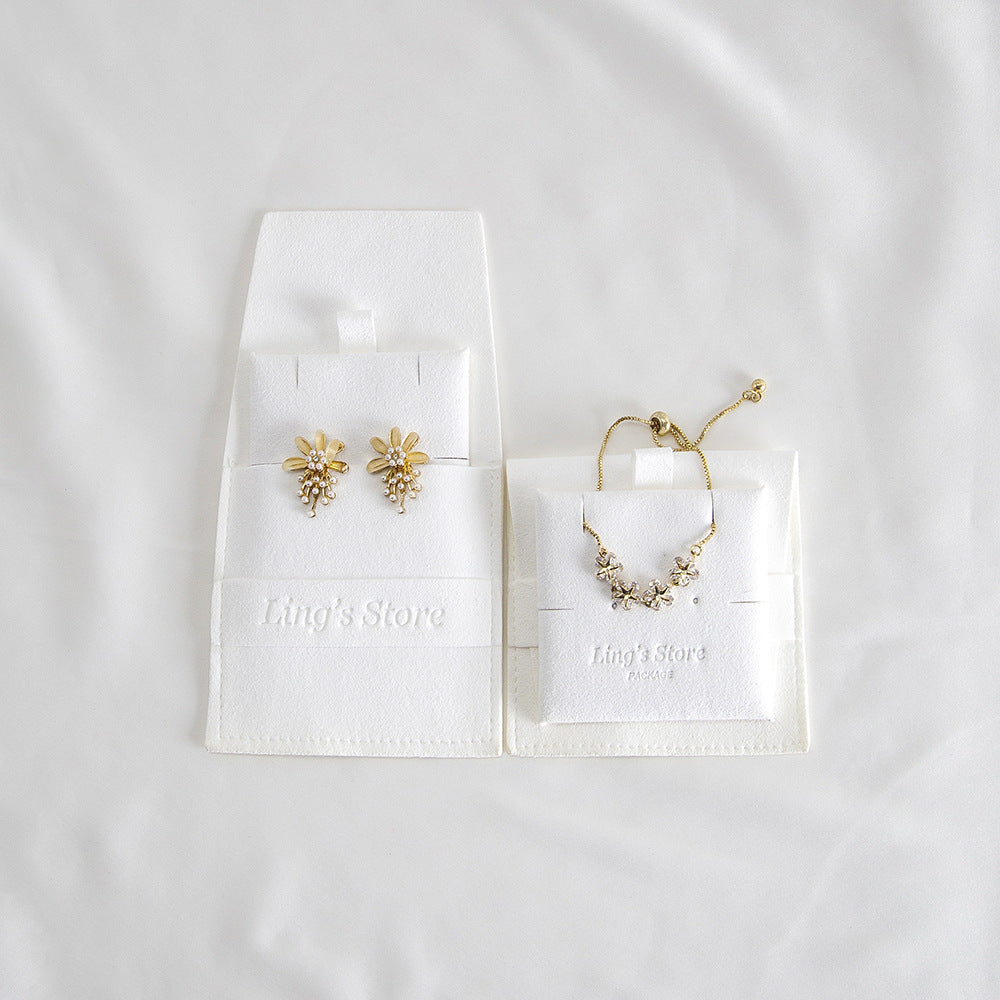20pcs 12 color jewelry pouch set 8x8cm with 6x6cm holder, multi color suede jewelry packaging for earrings rings necklaces