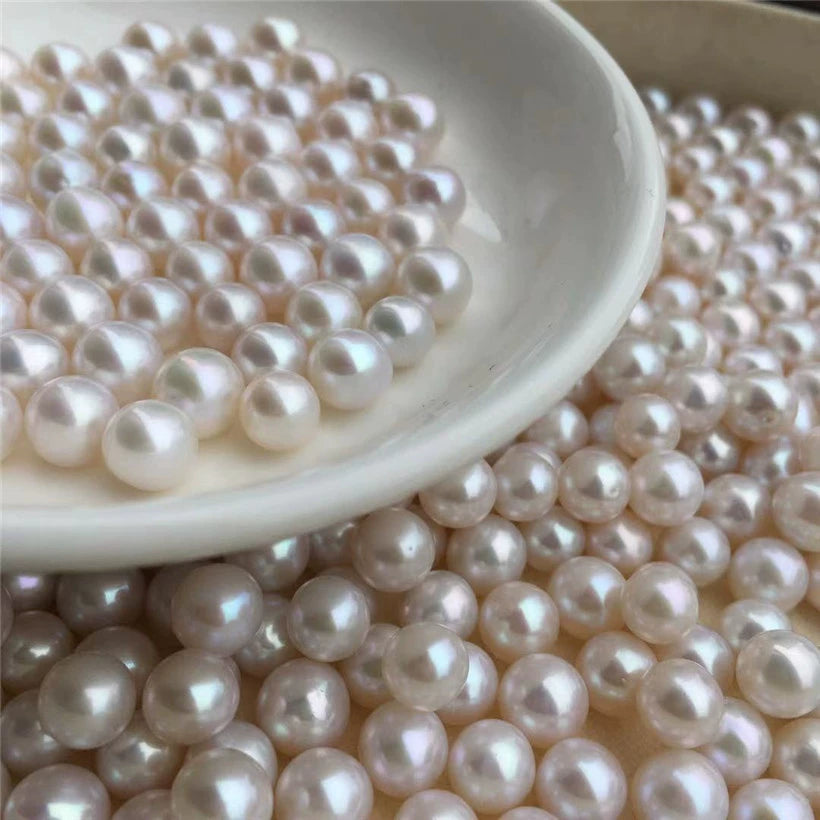 3A 3-12mm loose pearl, white round freshwater pearls, wholesale pearls, loose pearl, 1pc