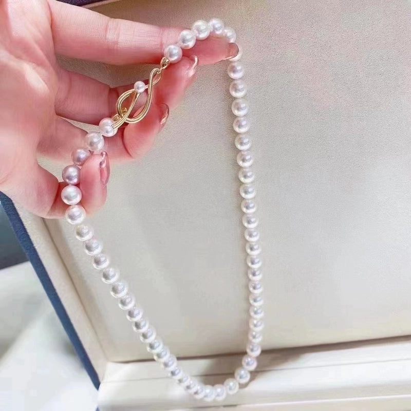 S925 Sterling Silver Simple Twist Pearl Clasp for Necklace Making