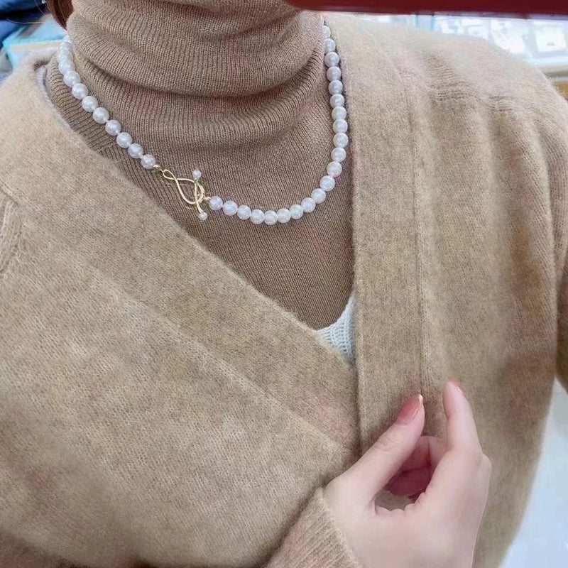 S925 Sterling Silver Simple Twist Pearl Clasp for Necklace Making