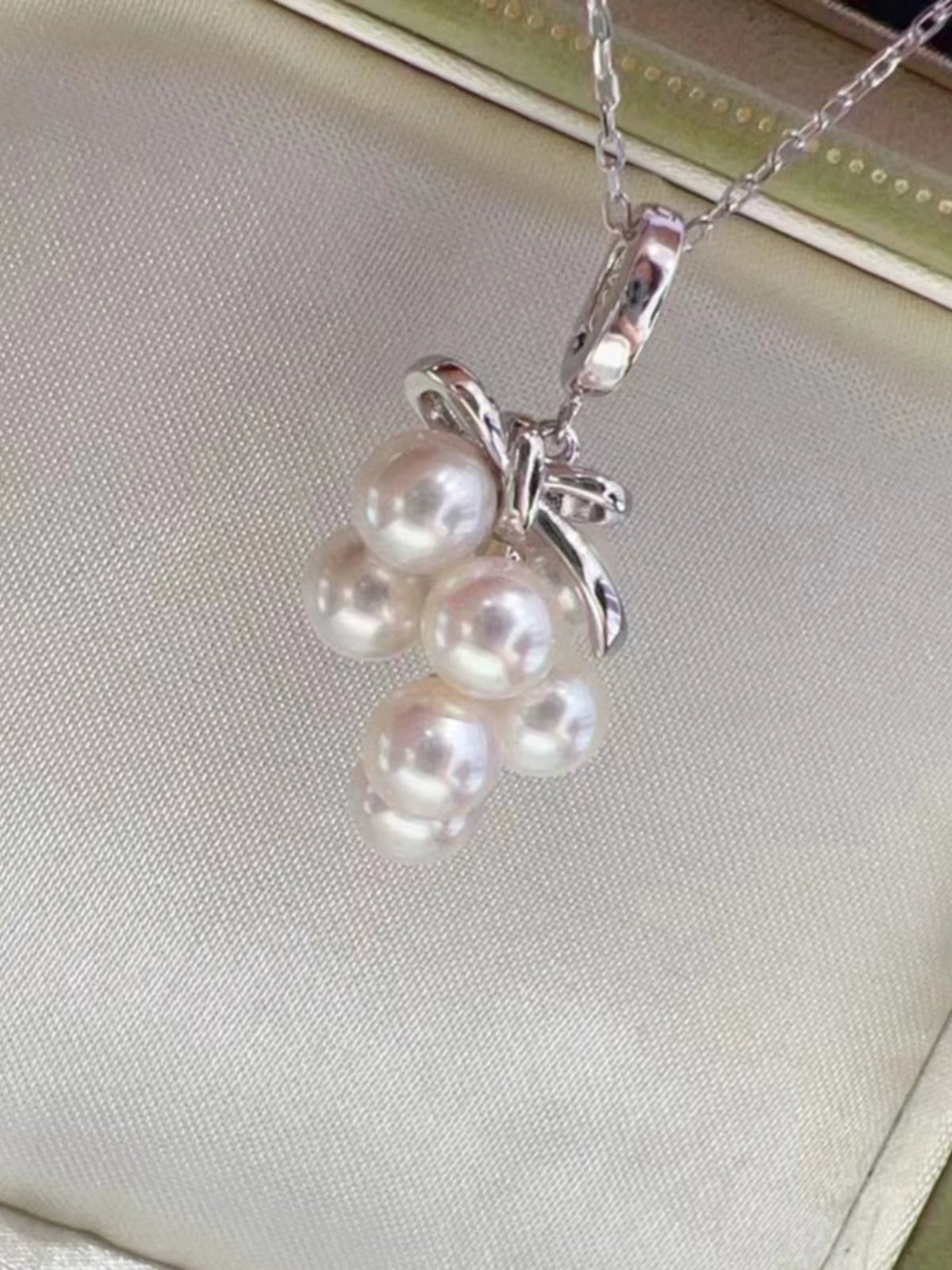 S925 sterling silver grape pendant setting