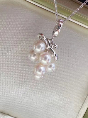 S925 sterling silver grape pendant