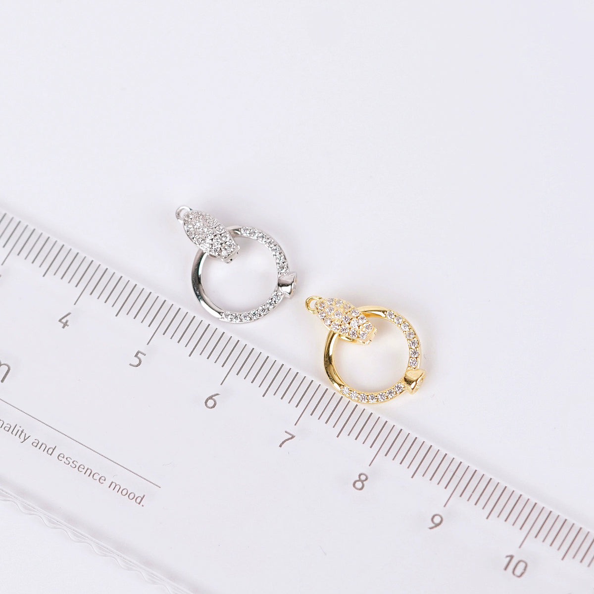 S925 Sterling Silver Button Clasp for Necklace Bracelet