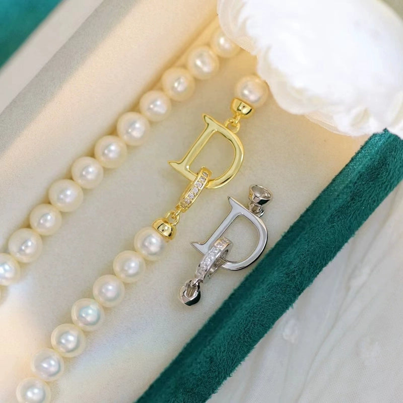 S925 Sterling Silver D Buckle Clasp