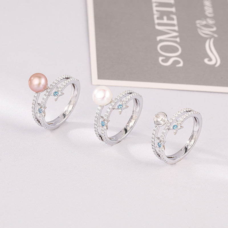 Star pearl ring setting
