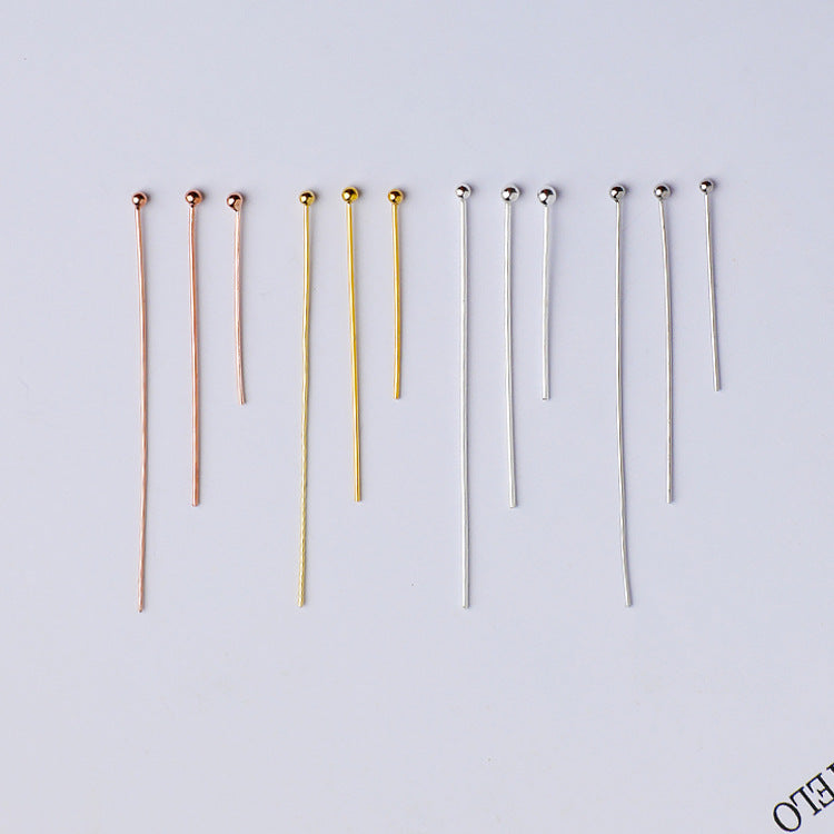 10pcs 20-40mm S925 Sterling Silver Ball Head Needles