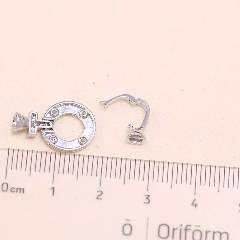 S925 Sterling Silver Roma Clock Clasp for Jewelry Making