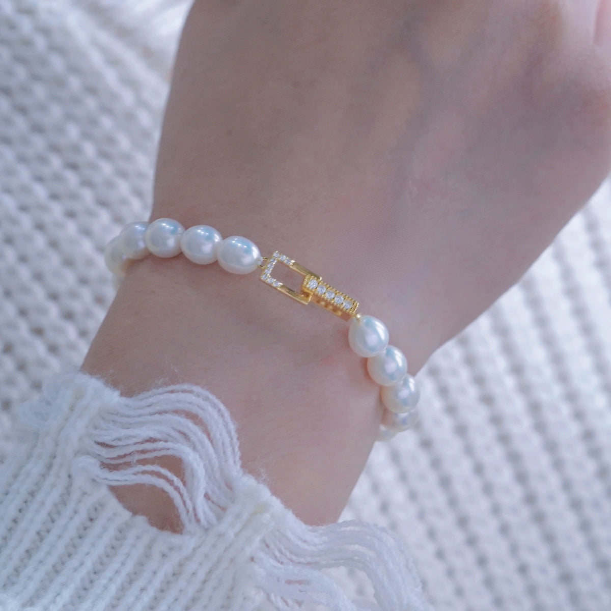 S925 Sterling Silver Rectangular Clasp for Necklace Bracelet