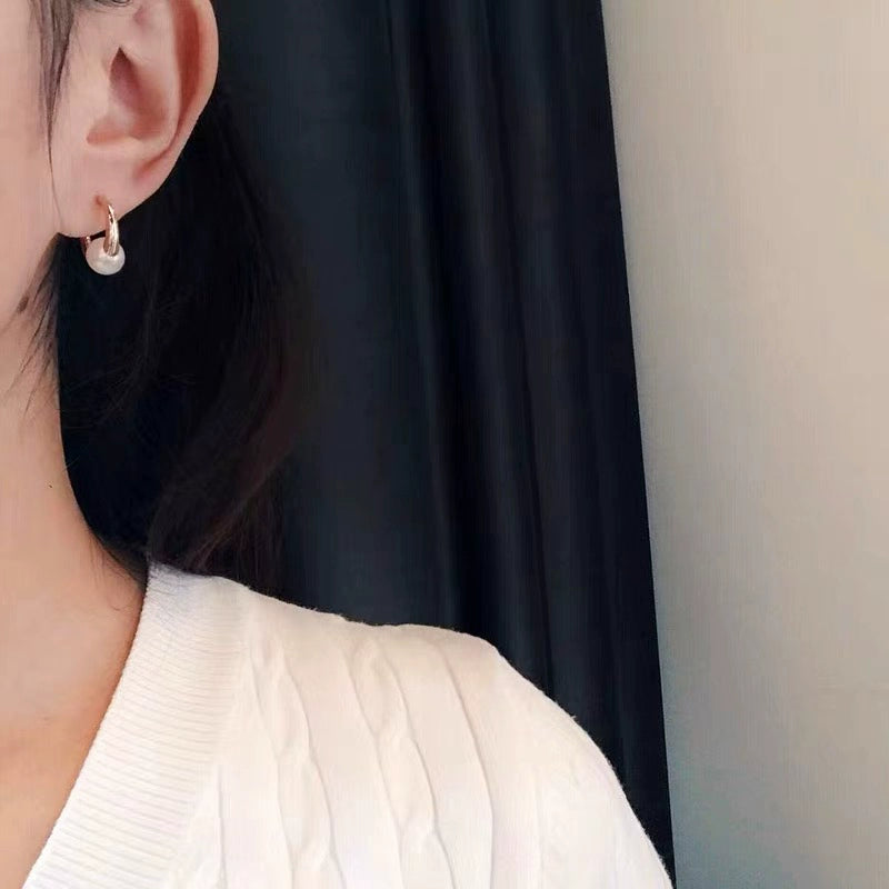 Sterling silver earrings and ring setting